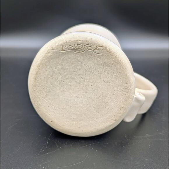 Morning with Bigfoot – Landsoe Pottery Mug & Archie McPhee Sasquatch Figure Set - Picture 3 of 9